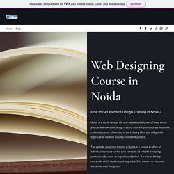 Web Designing Course in Noida