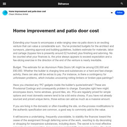 Home improvement and patio door cost