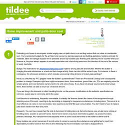 Home improvement and patio door cost