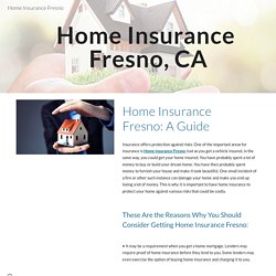 Home Insurance Fresno