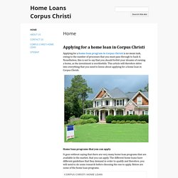 Home Loans Corpus Christi