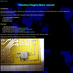 Home made THB sensor