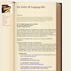 Mr. York's AP Language Site