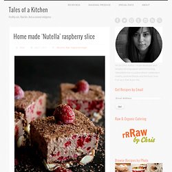 Home made ‘Nutella’ raspberry slice
