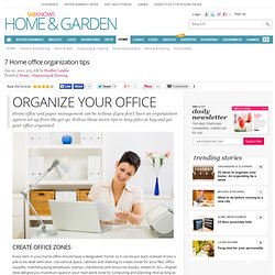 7 Home office organization tips