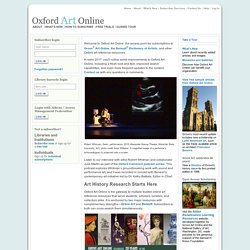 Oxford Art Online