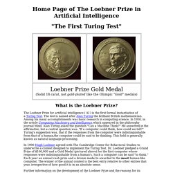 Home Page of the Loebner Prize