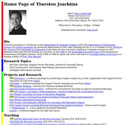 Home Page of Thorsten Joachims