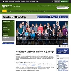 University of Victoria - Department of Psychology - Graduate - Programs - Clinical psychology