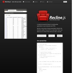 Home - Recline Data Explorer and Library