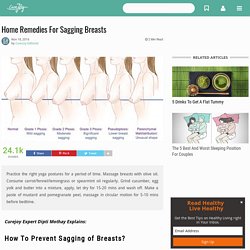 Home Remedies For Sagging Breasts