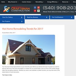 Hot Home Remodeling Trends for 2017