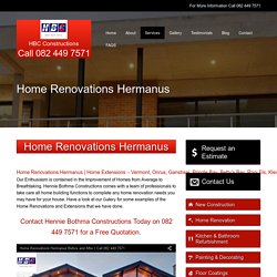 Home Renovations Hermanus