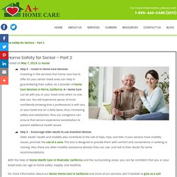 Home Safety for Senior – Part 2