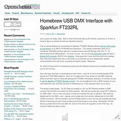 Homebrew USB DMX Interface with Sparkfun FT232RL « Openschemes