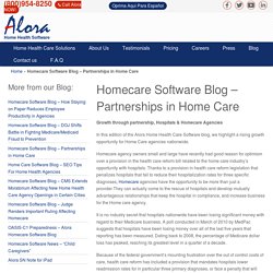 Home Healthcare Software Have Highlight A Rising Growth Opportunity