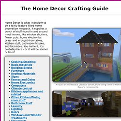 Homedecor Crafting Guide