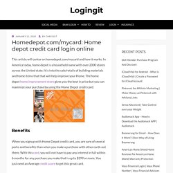 Homedepot.com/mycard: Home depot credit card login online -