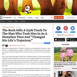 The Rock Gifts A $30k Truck To The Man Who Took Him In As A Homeless Teen And "Changed His Life's Trajectory"