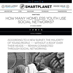 How many homeless youth use social networks?