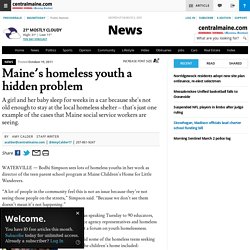 Maine's homeless youth a hidden problem - Central Maine