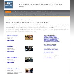 Ft Myers Homeless Shelters and Services - Ft Myers FL Homeless Shelters - Ft Myers Florida Homeless Shelters