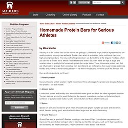Homemade Protein Bars for Serious Athletes