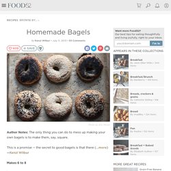 Homemade Bagels Recipe on Food52