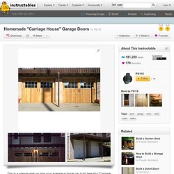 Homemade "Carriage House" Garage Doors