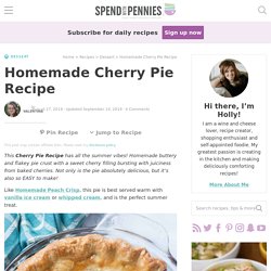 Homemade Cherry Pie Recipe