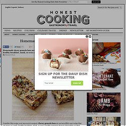 Homemade Chewy Granola Bars Recipe on Honest Cooking