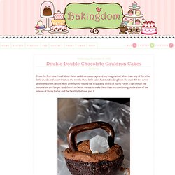 Homemade Chocolate Cauldron Cakes