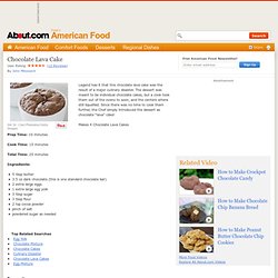 Homemade Chocolate Lava Cake Recipe