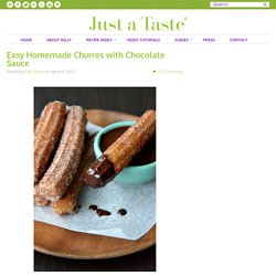 Easy Homemade Churros with Chocolate Sauce Recipe