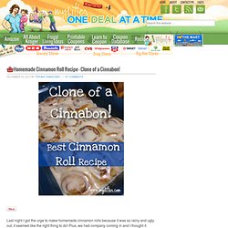 Easy Homemade Cinnamon Roll Recipe – Clone of a Cinnabon!