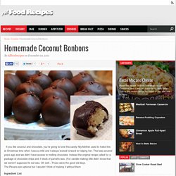 Homemade Coconut Bonbons