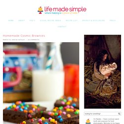 Homemade Cosmic Brownies - Life Made Simple