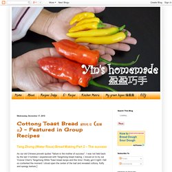 Yin's homemade 盈盈巧手: Cottony Toast Bread 波特吐司 (湯種法) - Featured in Group Recipes