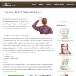 12 Homemade Dandruff Treatments & Shampoos