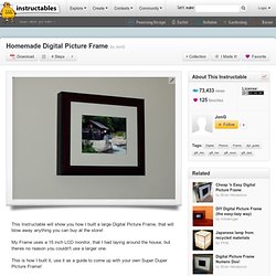 Homemade Digital Picture Frame