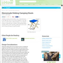 Homemade Folding Camping Stools