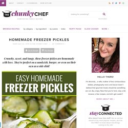 Homemade Freezer Pickles