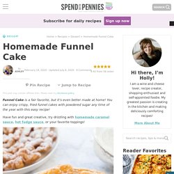 Homemade Funnel Cake {Crispy & Delicious!}