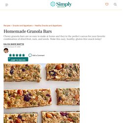 Homemade Granola Bars Recipe