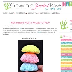 Homemade Floam Recipe for Play