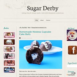 SugarBlog - Homemade Hostess Cupcake Cake Balls