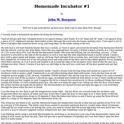 Homemade Incubator #1