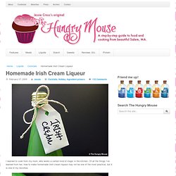 Homemade Irish Cream Liqueur