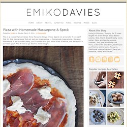 Pizza with Homemade Mascarpone & Speck