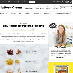 Easy Homemade Popcorn Seasoning